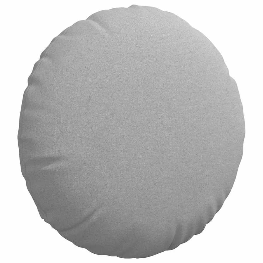 Coussins de siège 2 pcs Gris nuage Ø50 x 19 cm tissu - 5