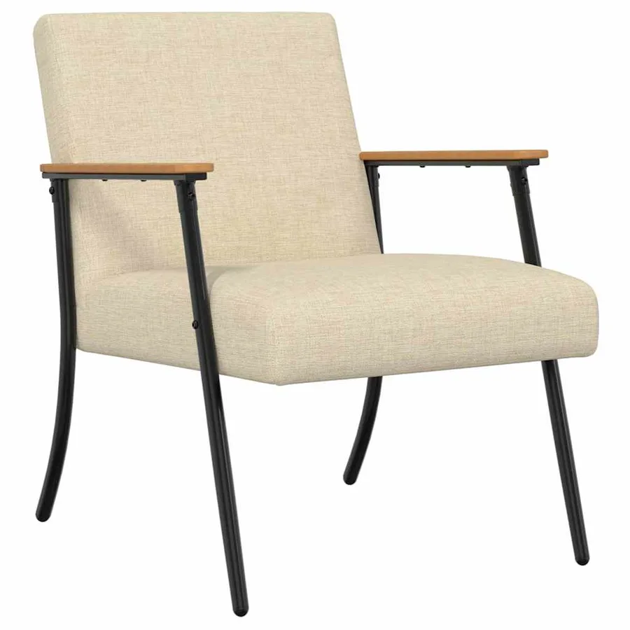 fauteuil Crème tissu - 2