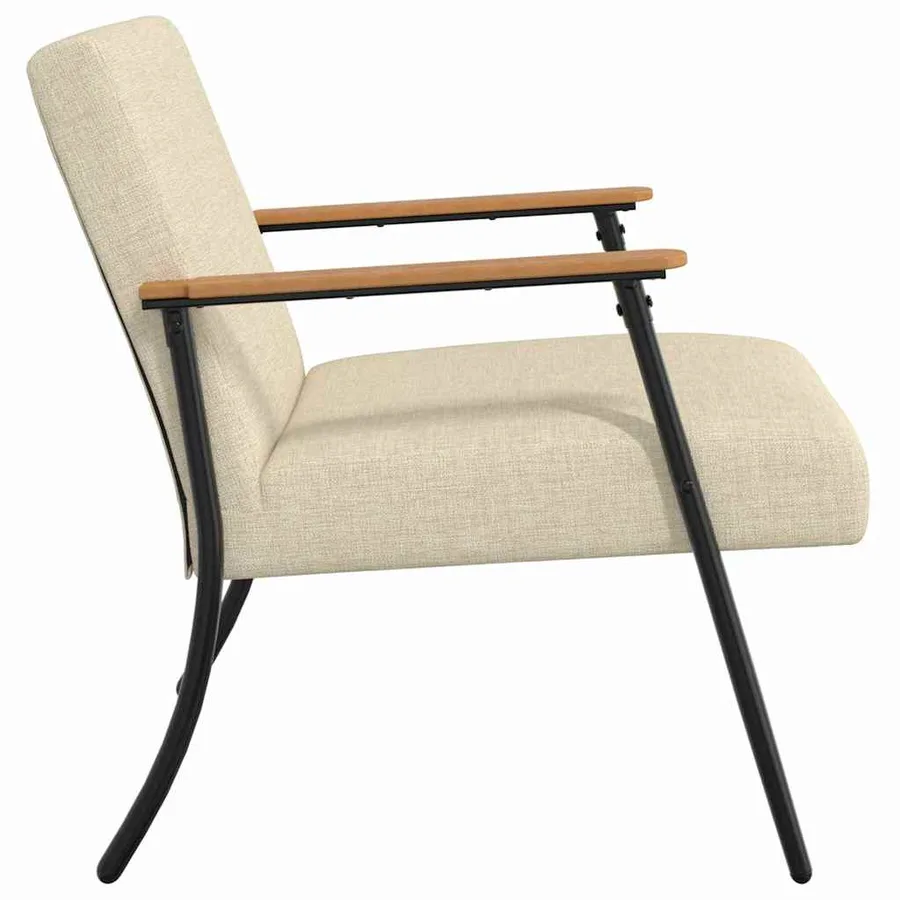 fauteuil Crème tissu - 5