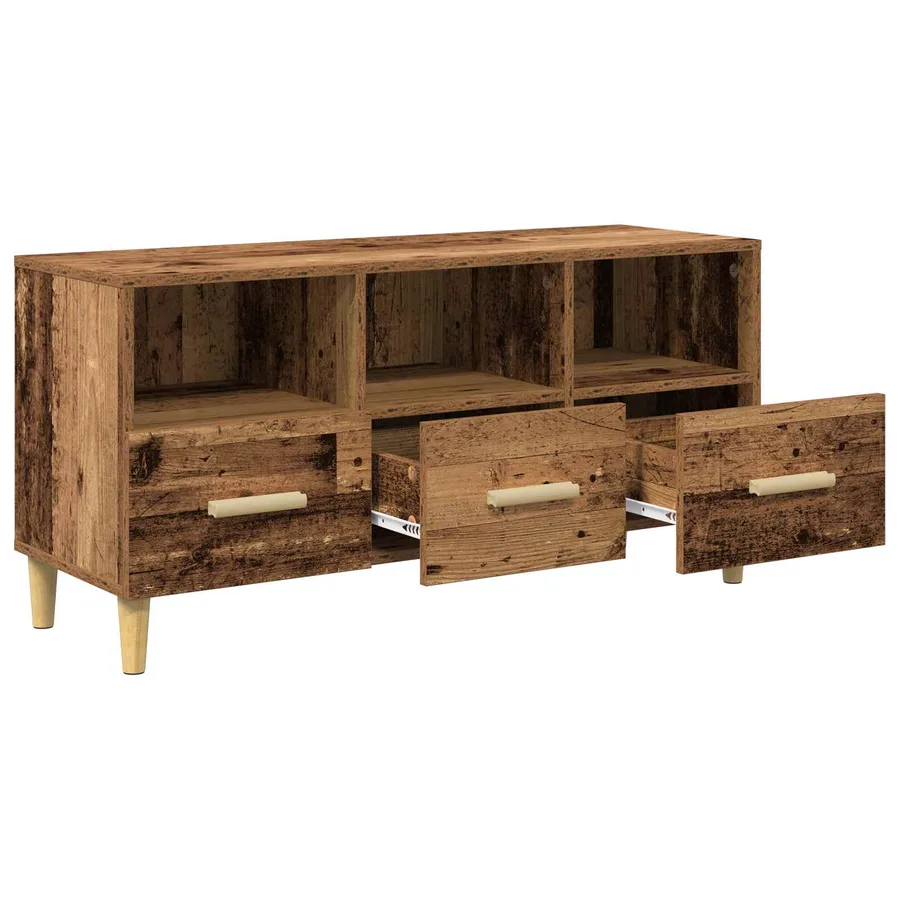 Meuble TV Bois ancien 102 x 36 x 50 cm Bois d'ingénierie - 6