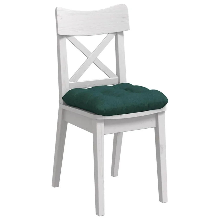 Coussins de siège 4 pcs Vert foncé 45 x 45 x 12 cm tissu - 3