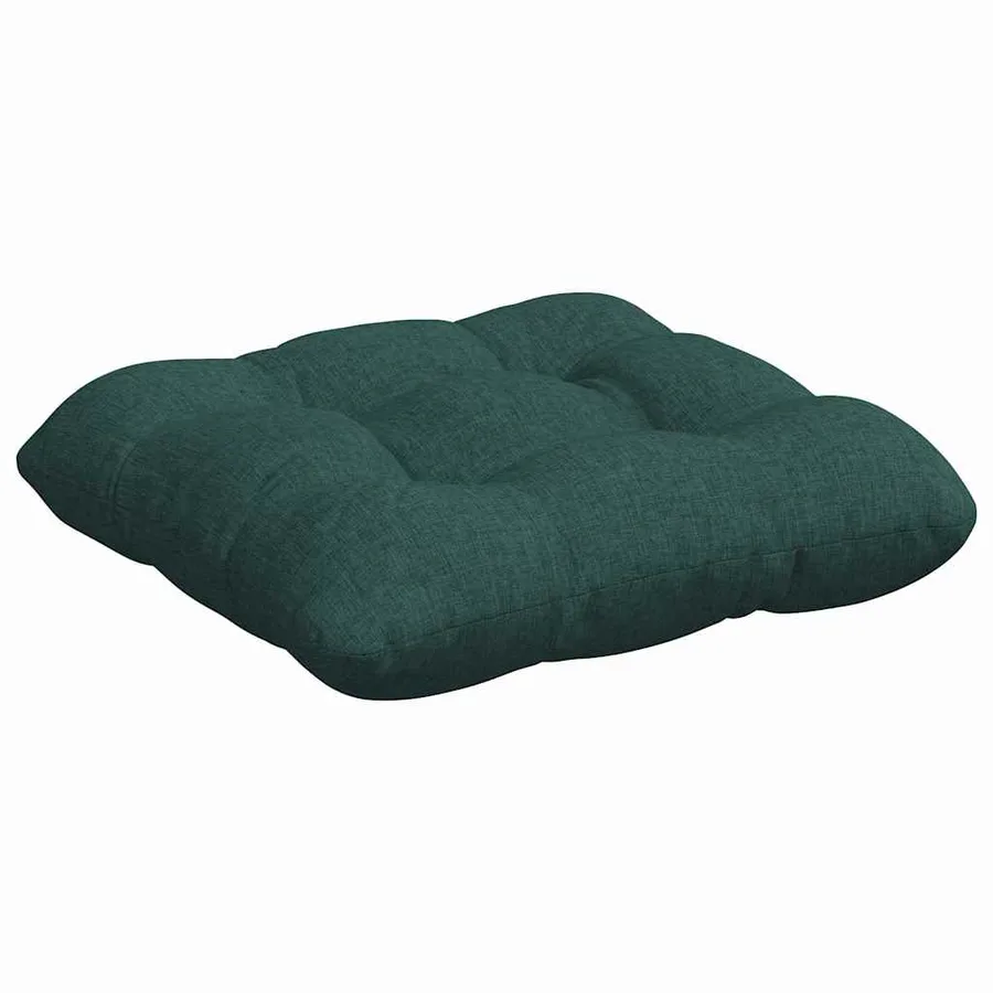 Coussins de siège 4 pcs Vert foncé 45 x 45 x 12 cm tissu - 5