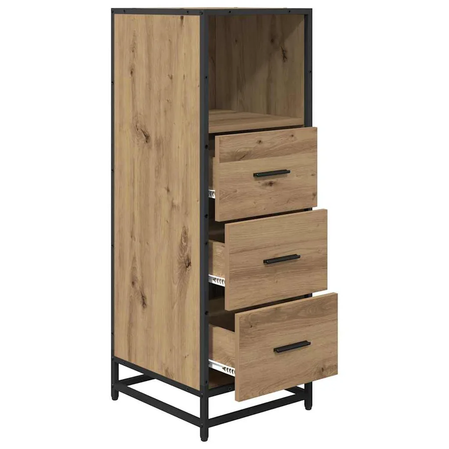 Ensemble de mobilier de salle de bain Chêne artisanal - 5
