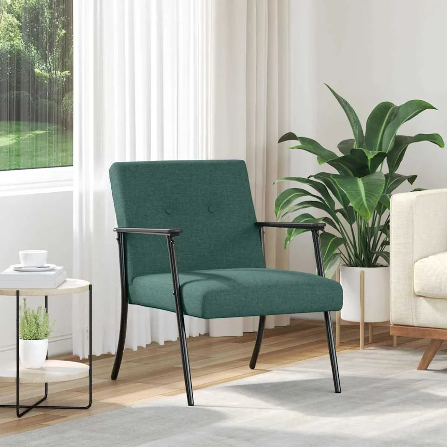 fauteuil Vert foncé tissu