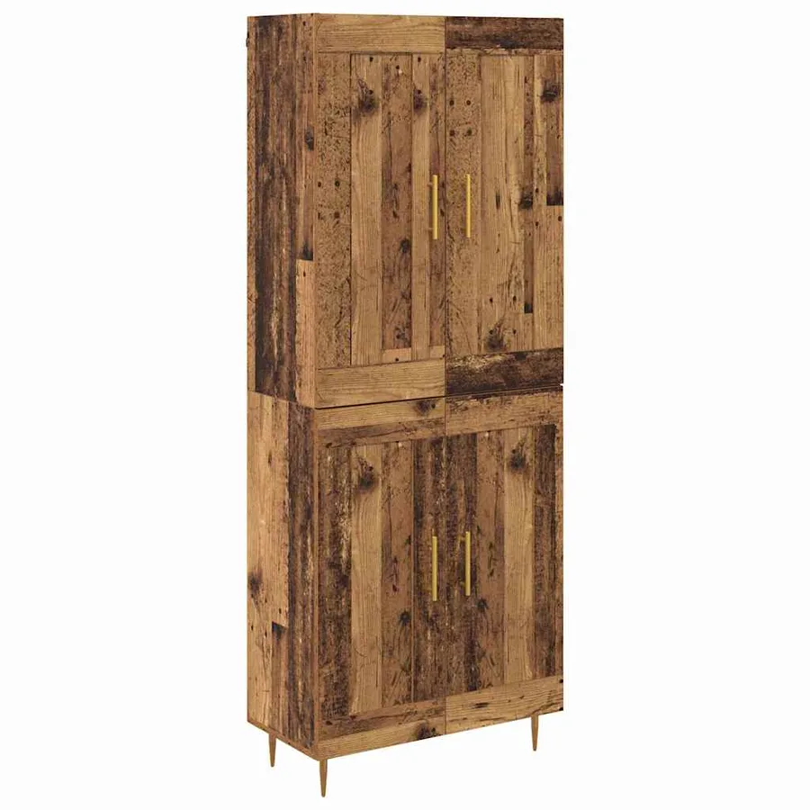 Haut Armoire Bois Ancien 69,5 x 34 x 180 cm Bois d'ingénierie - 2