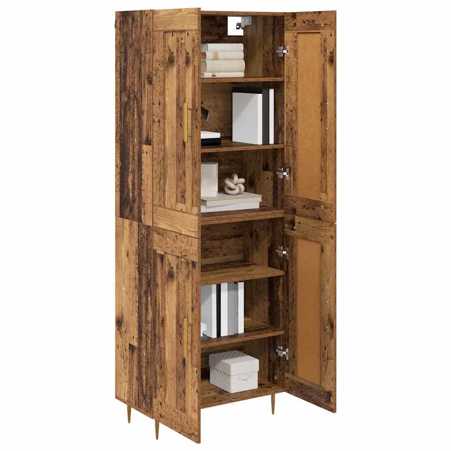 Haut Armoire Bois Ancien 69,5 x 34 x 180 cm Bois d'ingénierie - 3