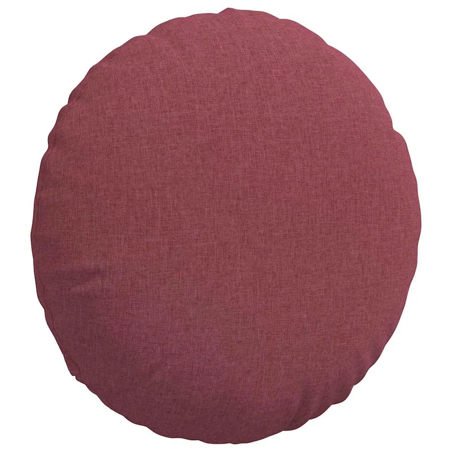 Coussins de siège 2 pcs Bordeaux Ø80 x 29 cm tissu - 5