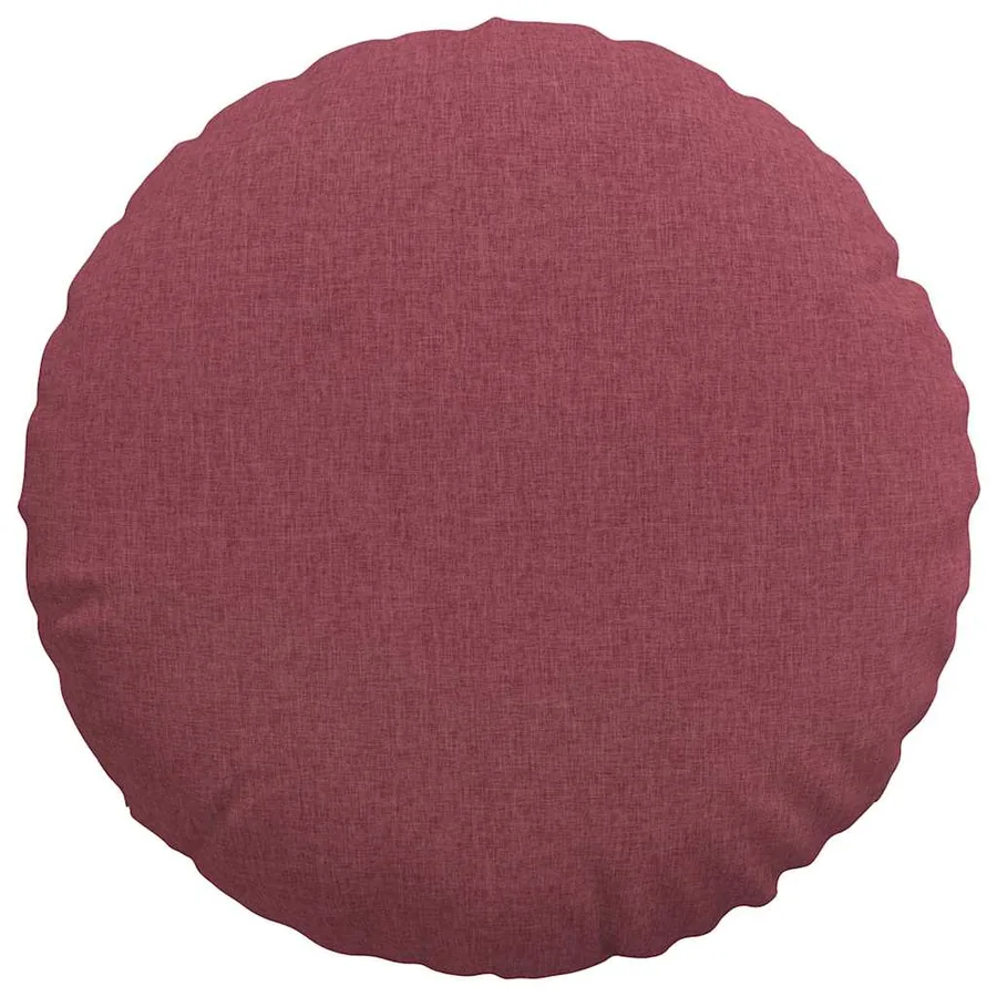 Coussins de siège 2 pcs Bordeaux Ø80 x 29 cm tissu - 6