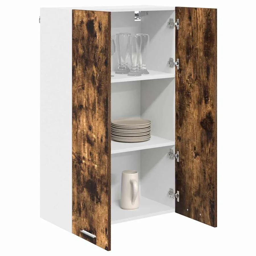 Armoire suspendue Chêne fumé 60 x 31 x 100 cm Bois d'ingénierie - 3