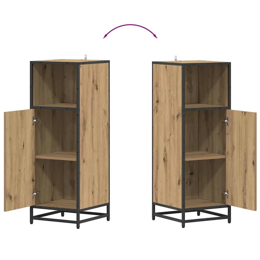 Ensemble de mobilier de salle de bain 4 pc Chêne artisanal - 15