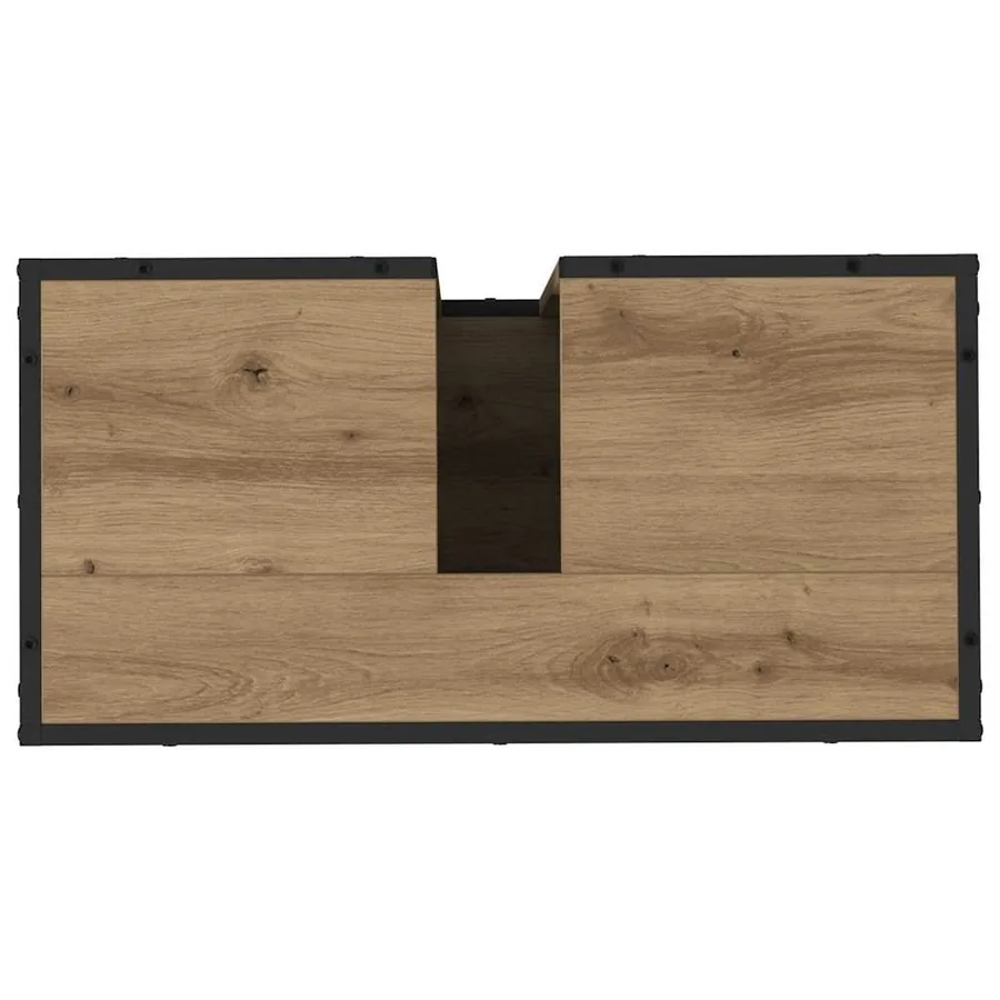 Ensemble de mobilier de salle de bain 2 pc Chêne artisanal - 8