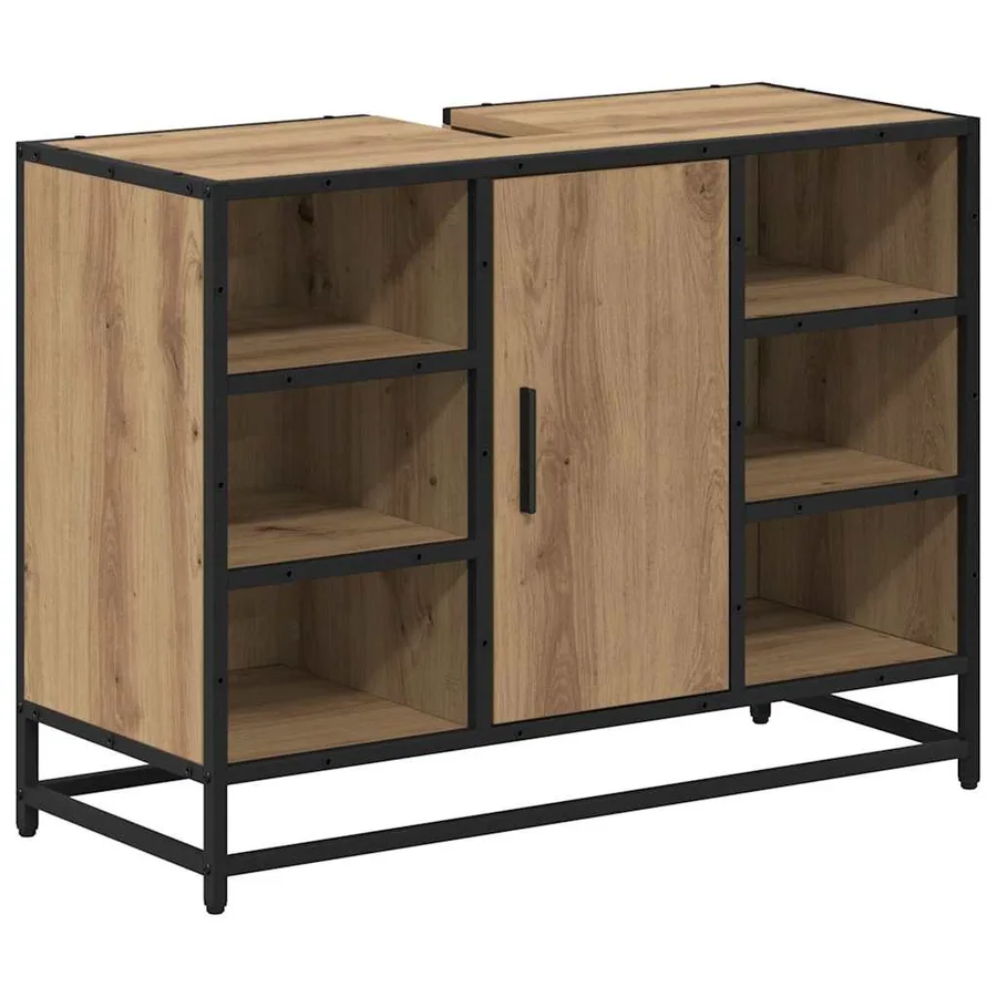 Ensemble de mobilier de salle de bain 2 pc Chêne artisanal - 6