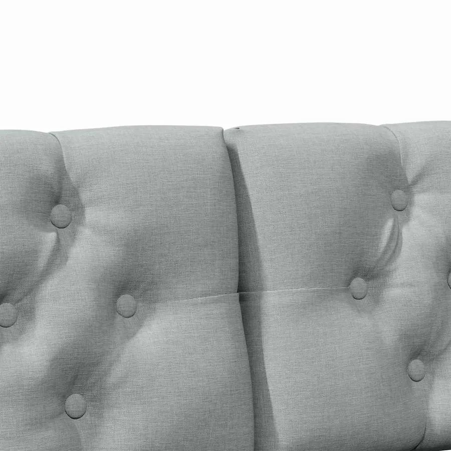 Tête de lit capitonnée Gris clair 150 cm Pin massif - 7