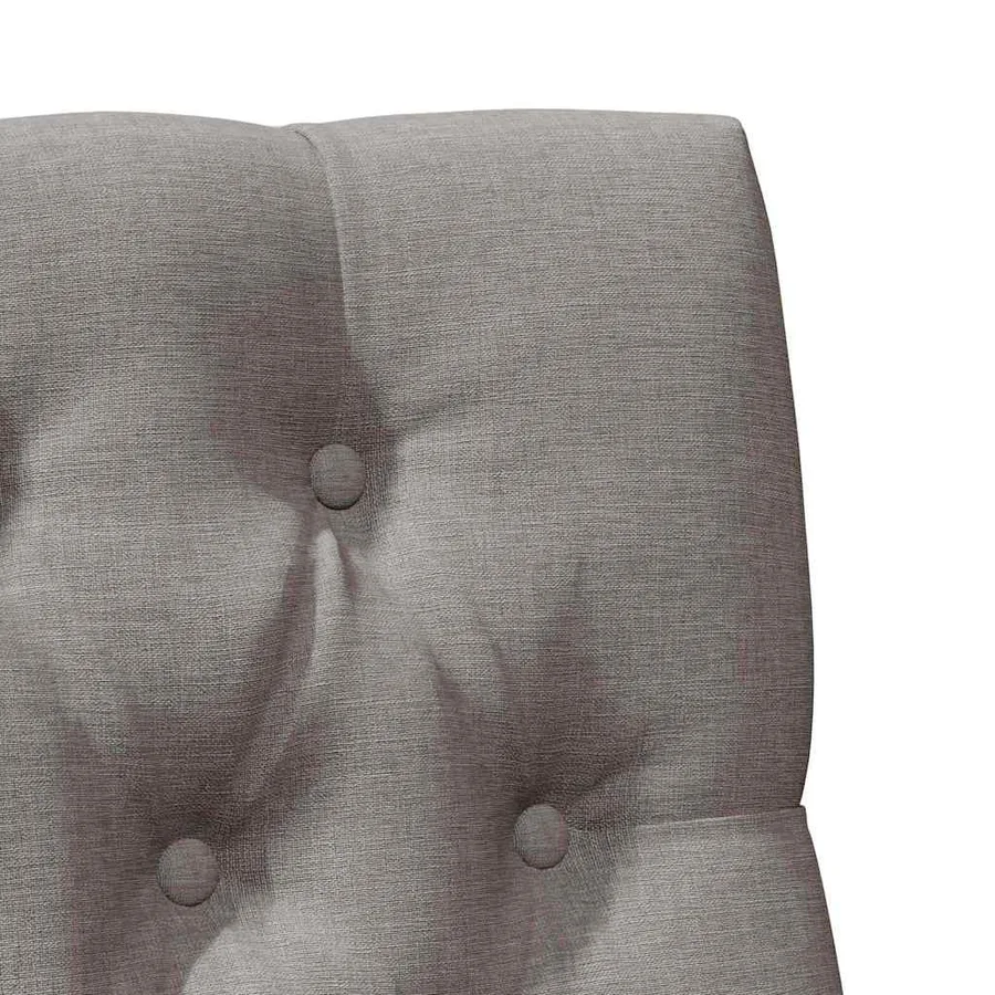 Tête de lit capitonnée Taupe 75 cm Pin massif - 7