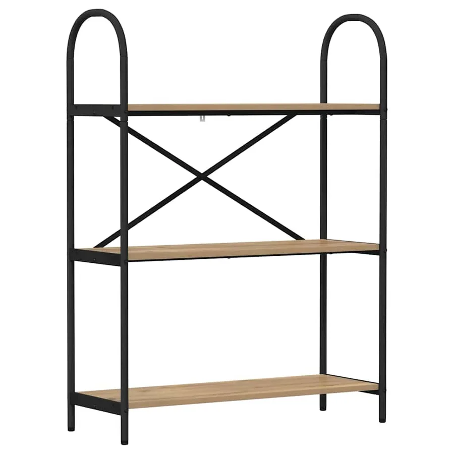 Étagère 3 niveaux 80 x 30 x 109 cm Bois d'ingénierie - 2