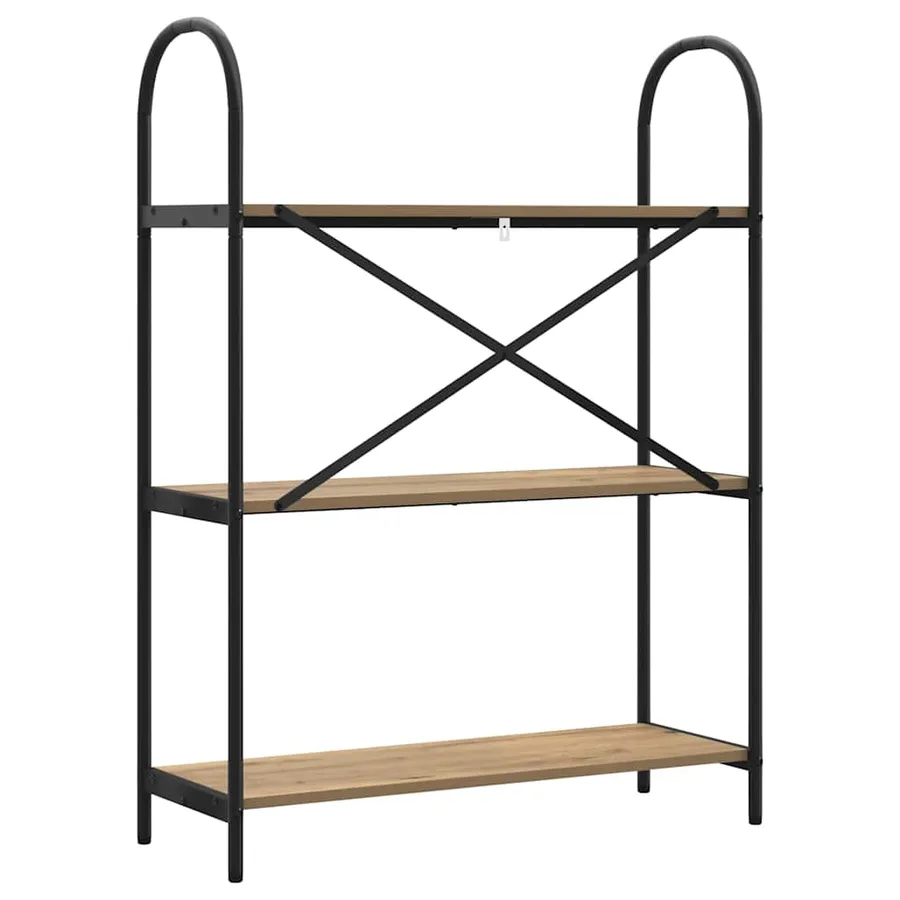 Étagère 3 niveaux 80 x 30 x 109 cm Bois d'ingénierie - 7