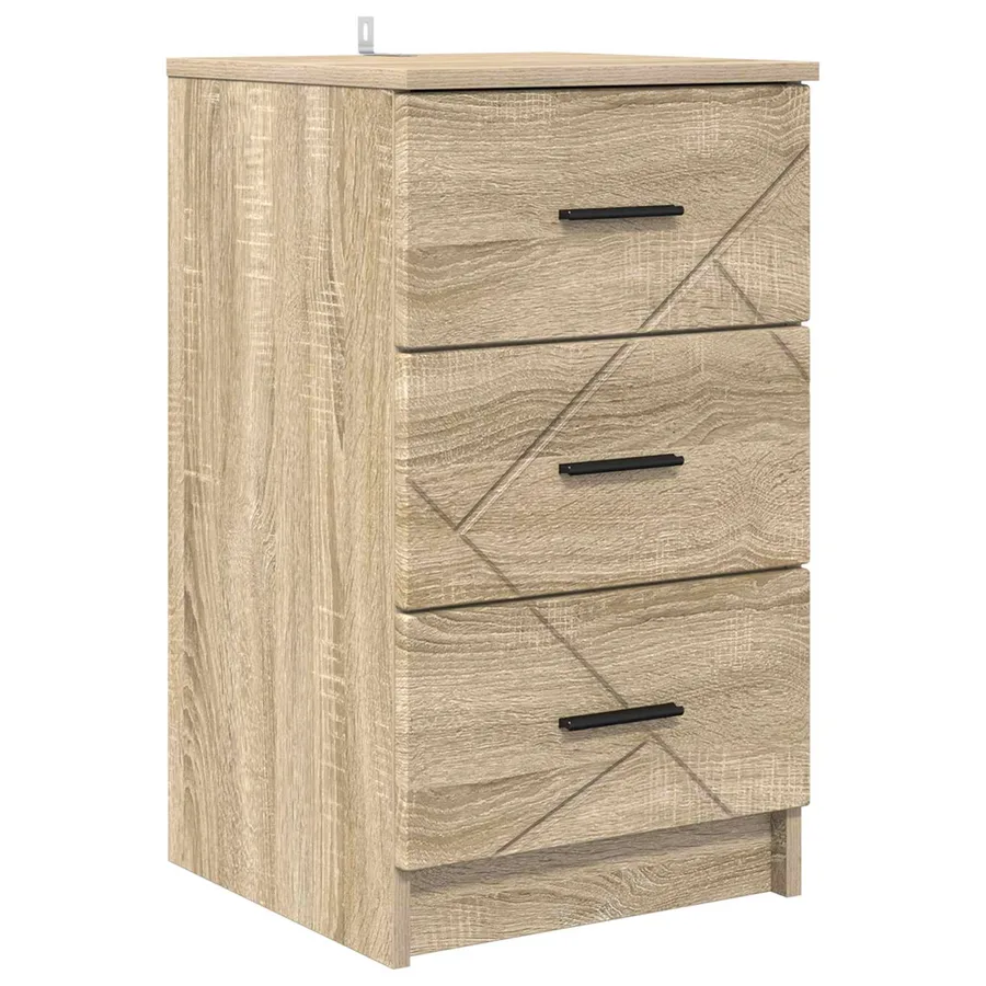 Cabinet de chevet avec tiroir Chêne sonoma 38 x 38 x 66 cm - 2