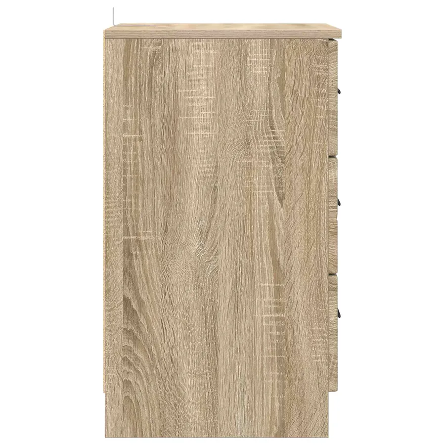 Cabinet de chevet avec tiroir Chêne sonoma 38 x 38 x 66 cm - 7
