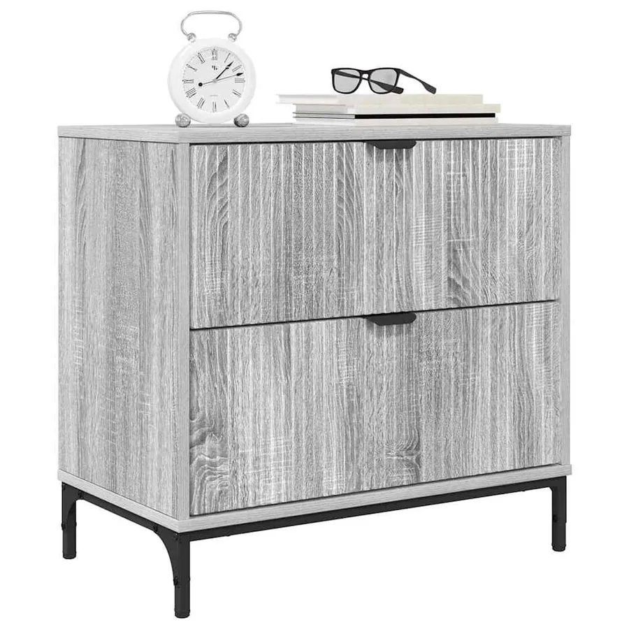 Table de chevet Sonoma gris 63,5 x 36 x 61 cm Bois d'ingénierie - 3