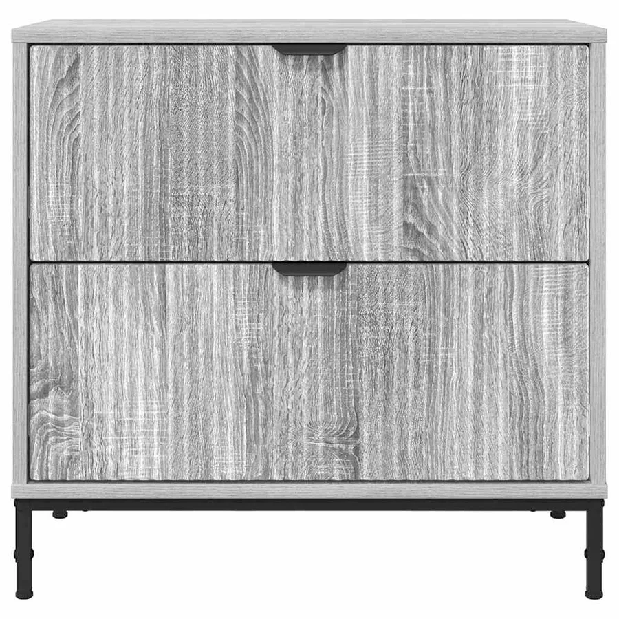 Table de chevet Sonoma gris 63,5 x 36 x 61 cm Bois d'ingénierie - 6