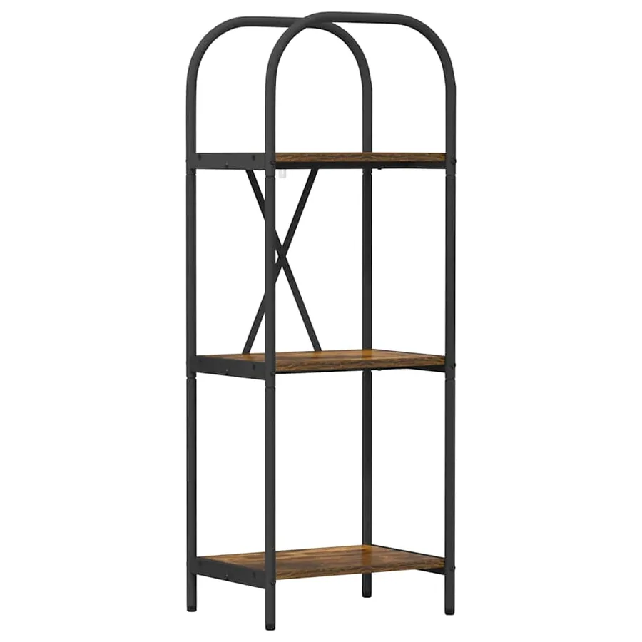 Étagère Chêne fumé 40 x 30 x 109 cm Bois d'ingénierie - 2