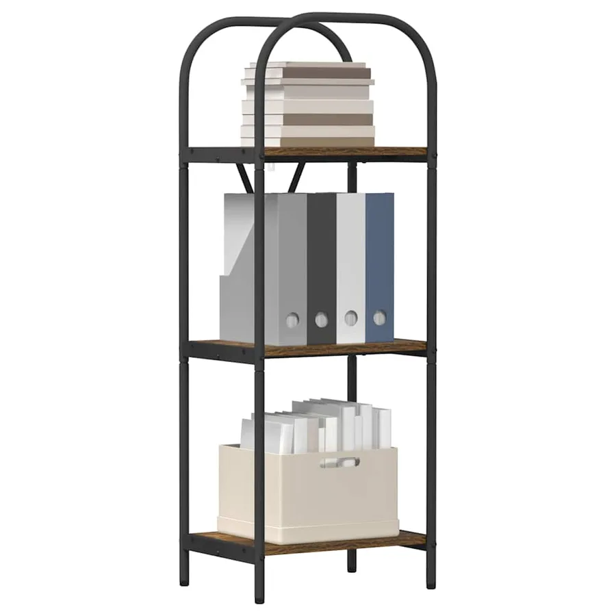 Étagère Chêne fumé 40 x 30 x 109 cm Bois d'ingénierie - 3