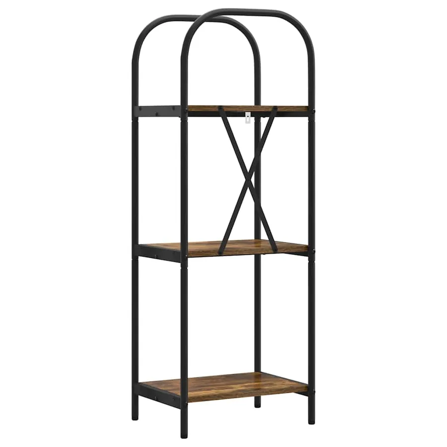 Étagère Chêne fumé 40 x 30 x 109 cm Bois d'ingénierie - 7