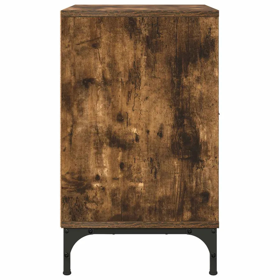 Cabinet de chevet avec tiroir 2 pcs Chêne fumé 49 x 36 x 61 cm - 7