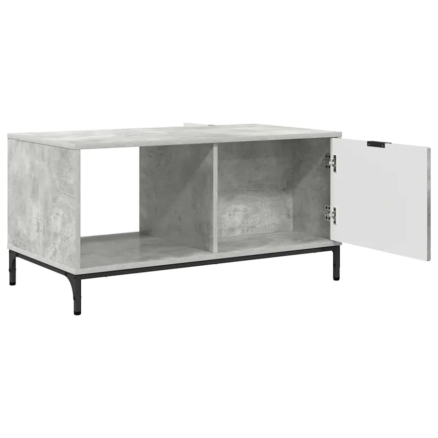 Table basse Gris béton 90 x 49 x 46 cm Bois d'ingénierie - 5