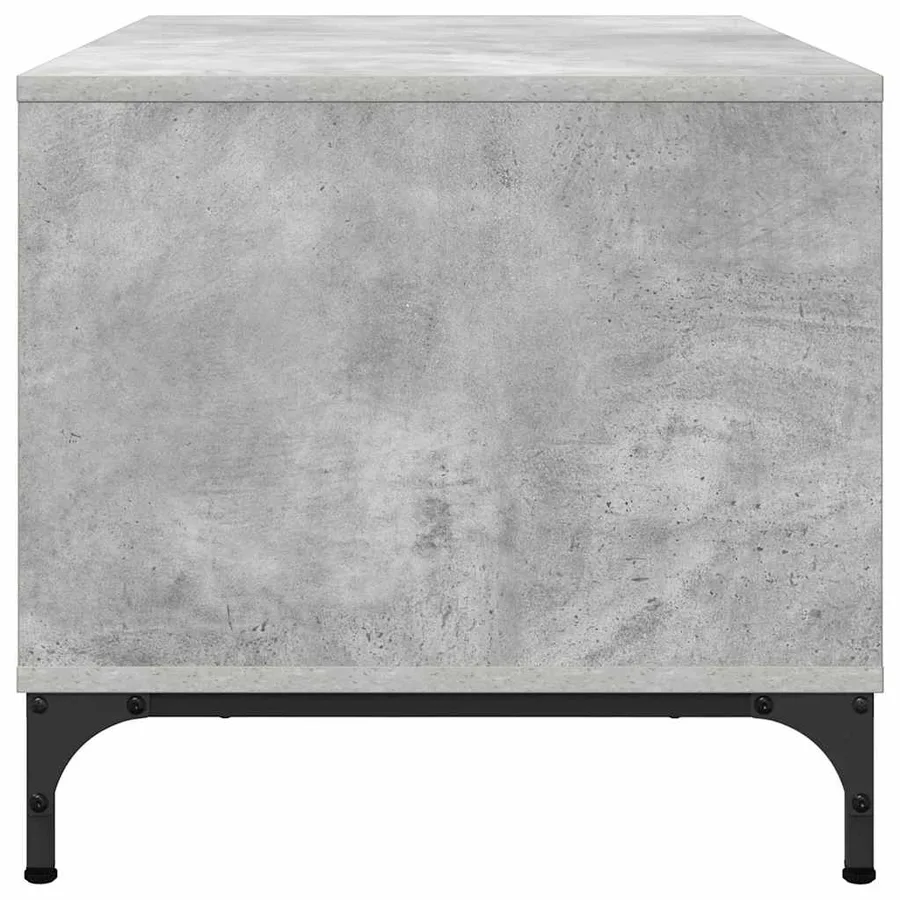 Table basse Gris béton 90 x 49 x 46 cm Bois d'ingénierie - 7