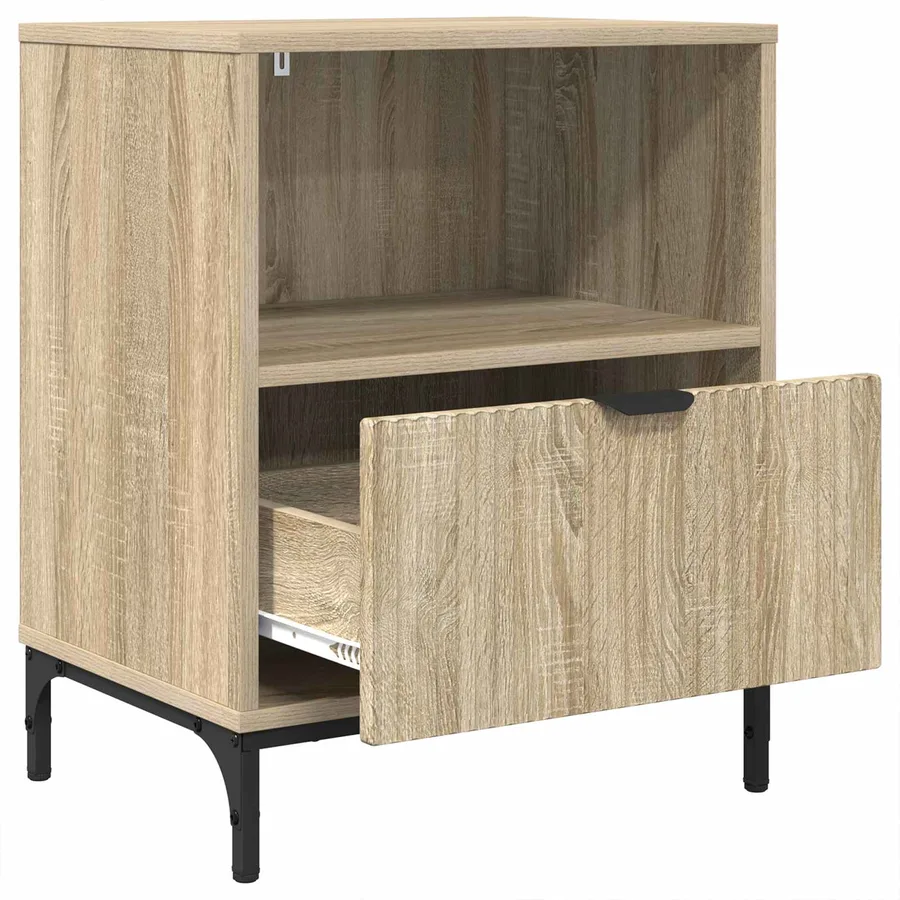Cabinet de chevet 2 pcs Chêne sonoma 49 x 36 x 61 cm - 5