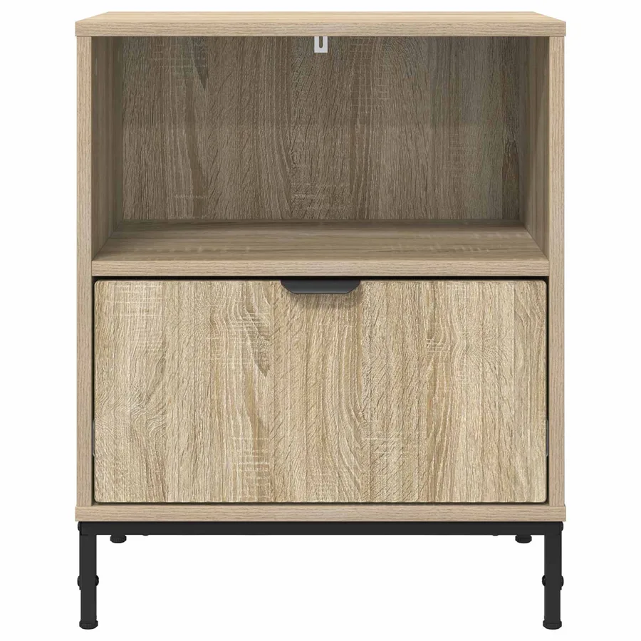 Cabinet de chevet 2 pcs Chêne sonoma 49 x 36 x 61 cm - 6
