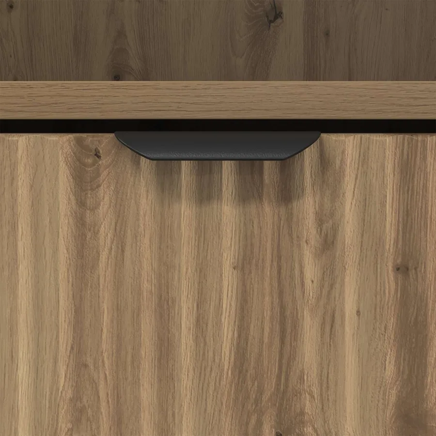 Cabinet de chevet 2 pc chêne artisanal 49 x 36 x 61 cm - 9