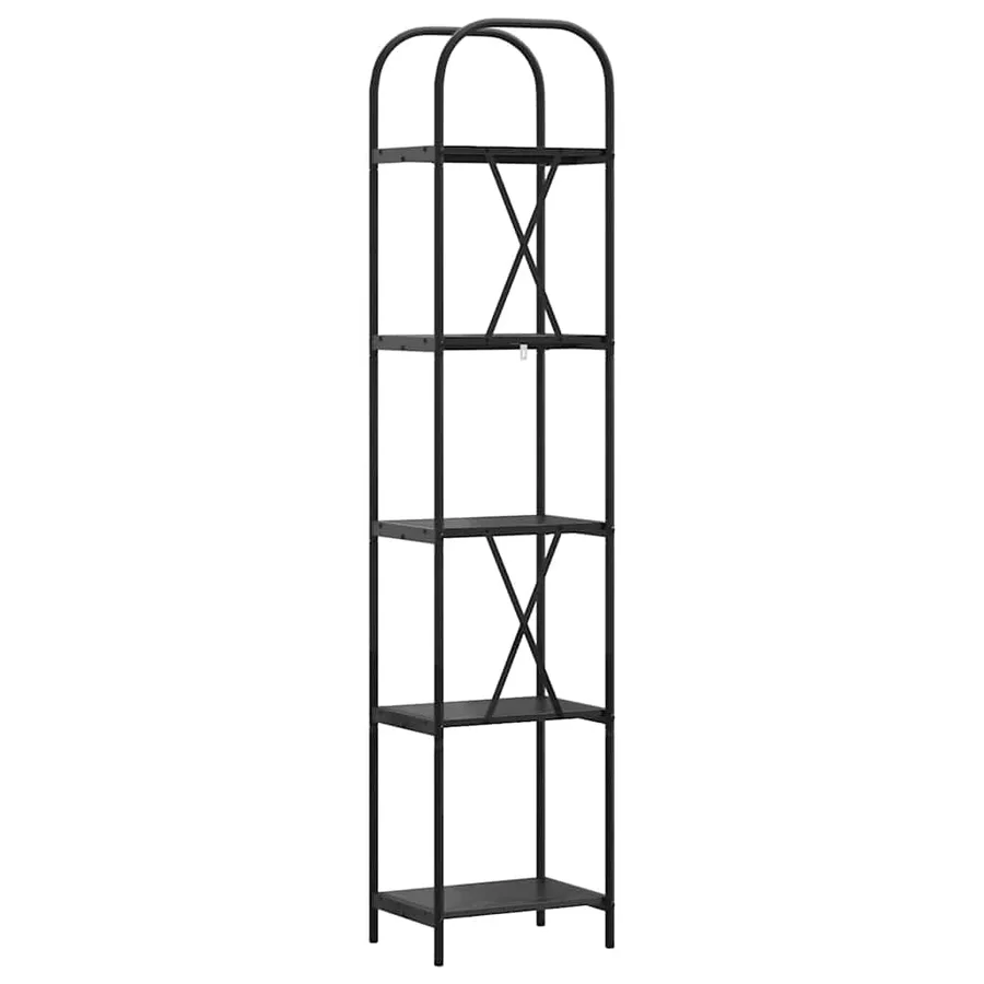 Étagère Chêne noir 40 x 30 x 183 cm Bois d'ingénierie - 7