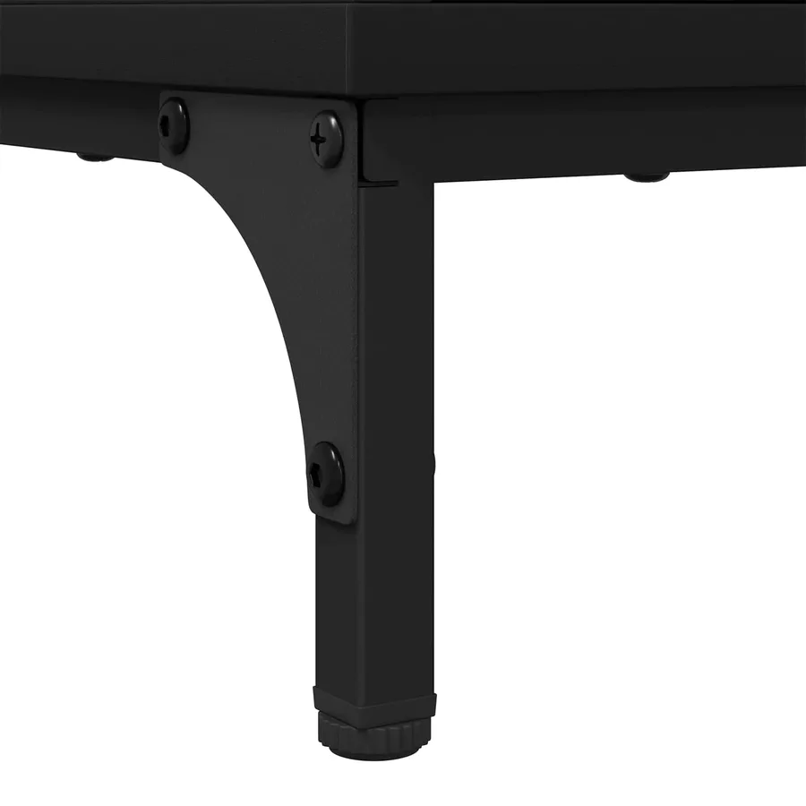 Table basse Chêne noir 90 x 49 x 46 cm Bois d'ingénierie - 10