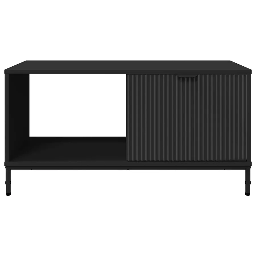 Table basse Chêne noir 90 x 49 x 46 cm Bois d'ingénierie - 6