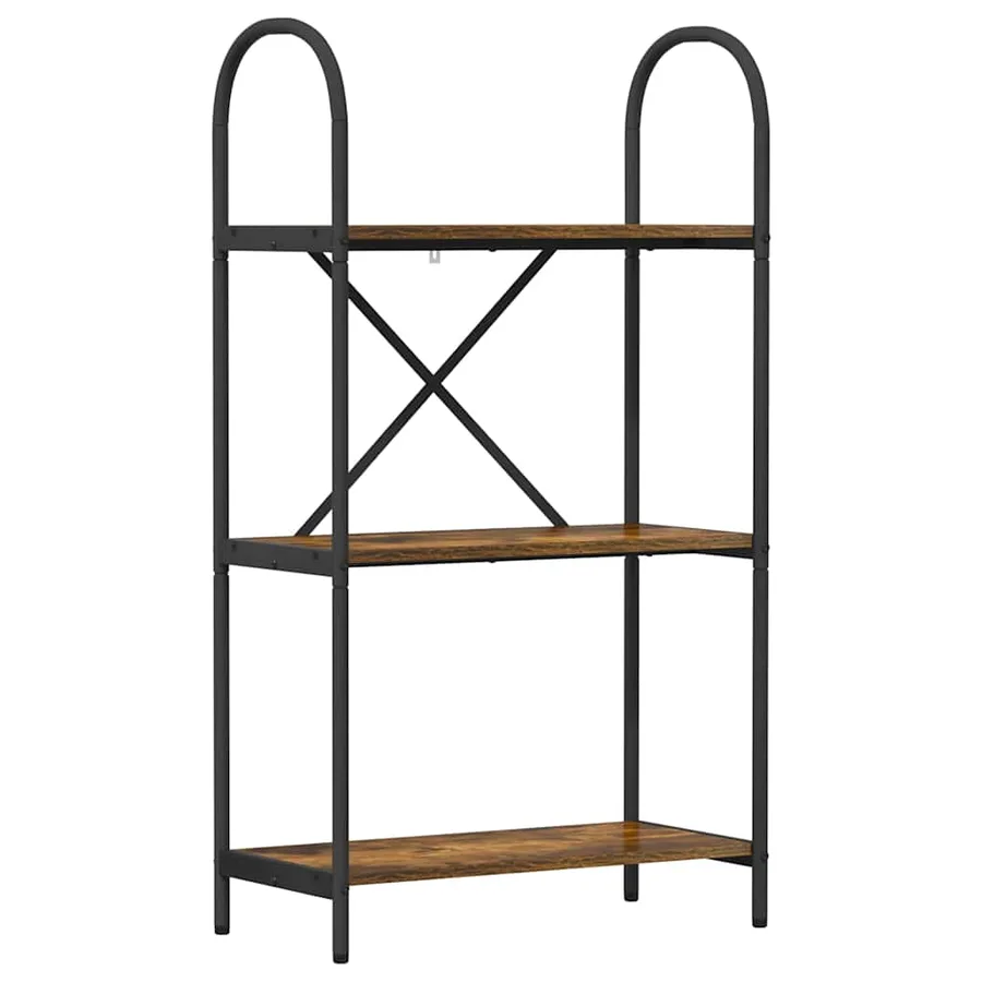 Étagère Chêne fumé 60 x 30 x 109 cm Bois d'ingénierie - 2