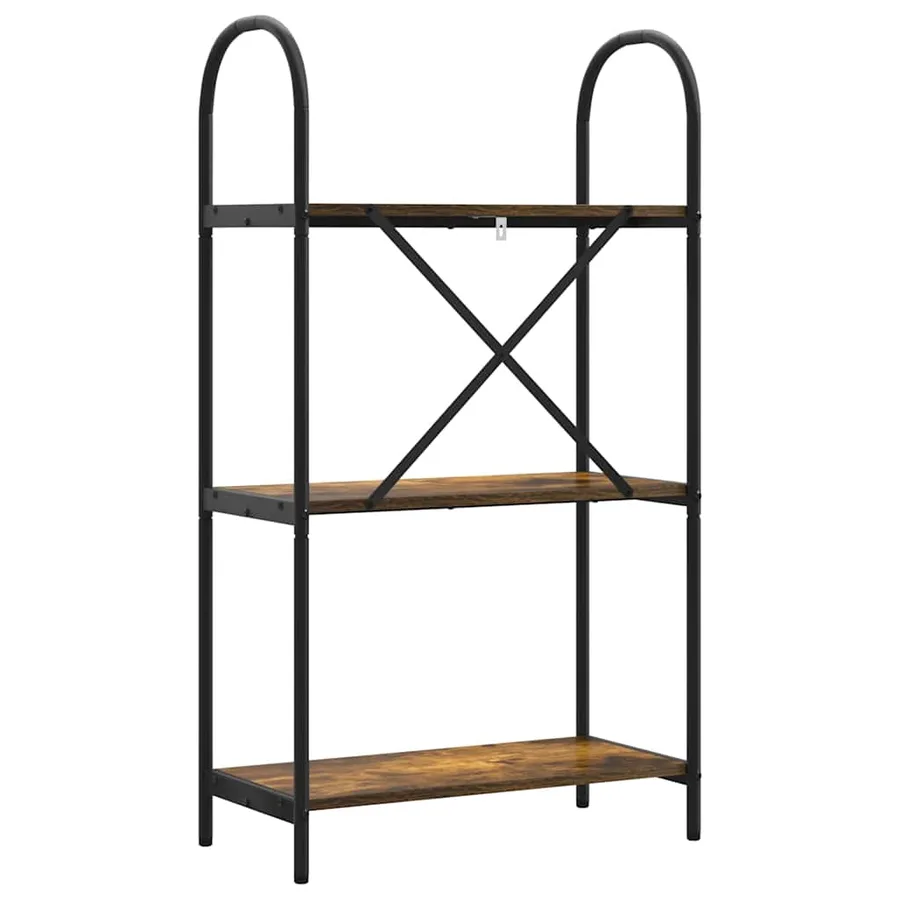 Étagère Chêne fumé 60 x 30 x 109 cm Bois d'ingénierie - 7