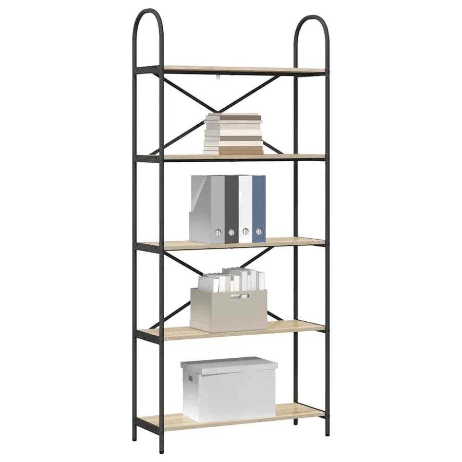 Étagère Chêne Sonoma 80 x 30 x 183 cm Bois d'ingénierie - 3
