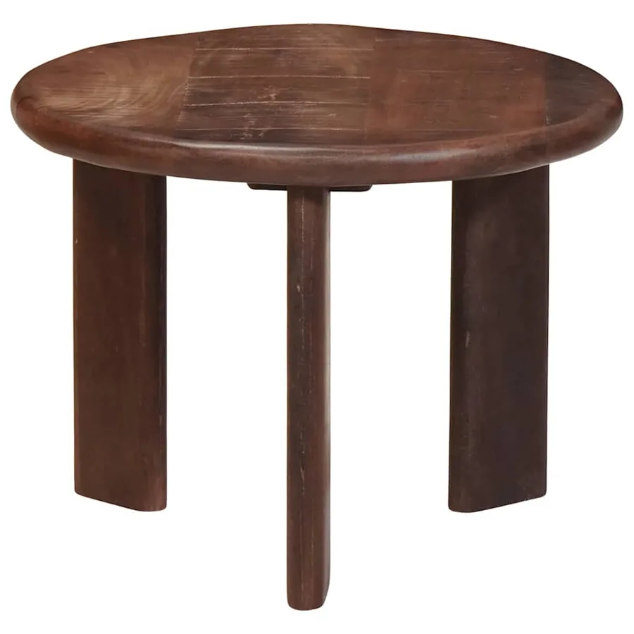 Tables basses gigognes 3 pcs Marron foncé Bois de mangue massif - 5
