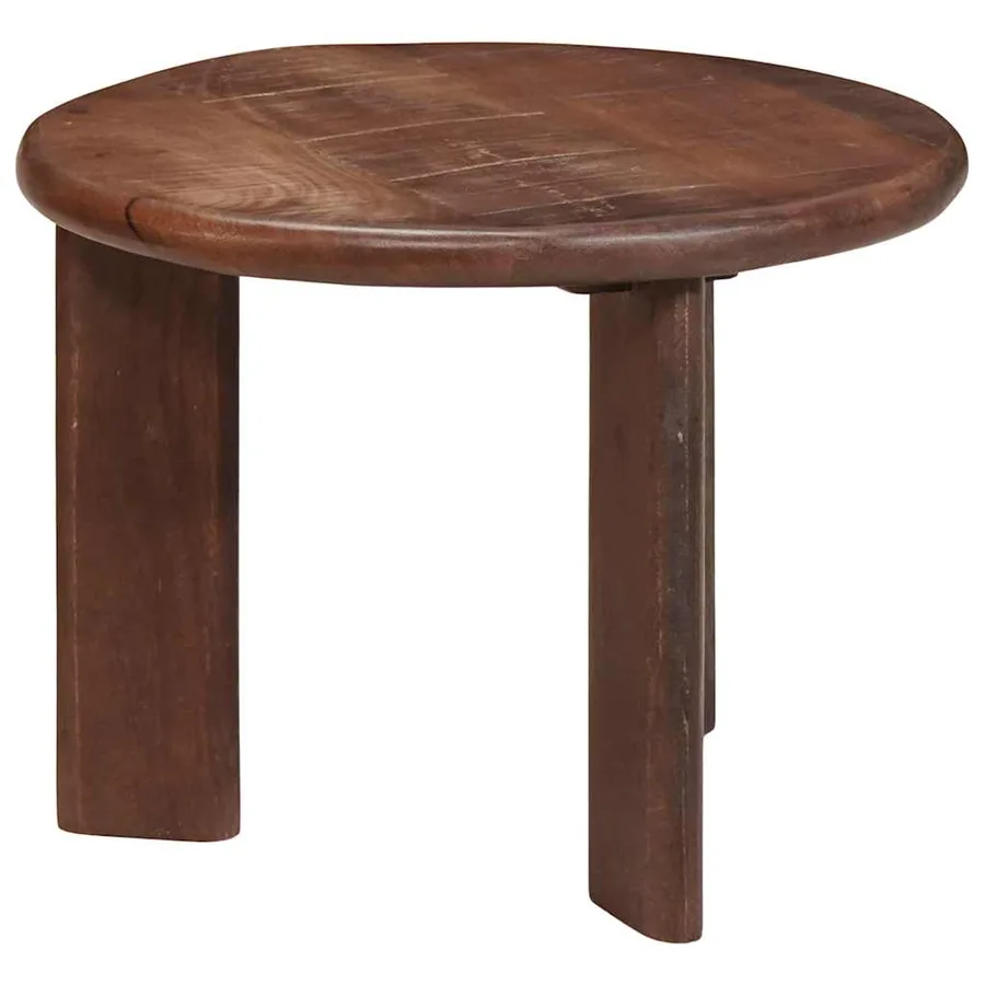 Tables basses gigognes 3 pcs Marron foncé Bois de mangue massif - 6