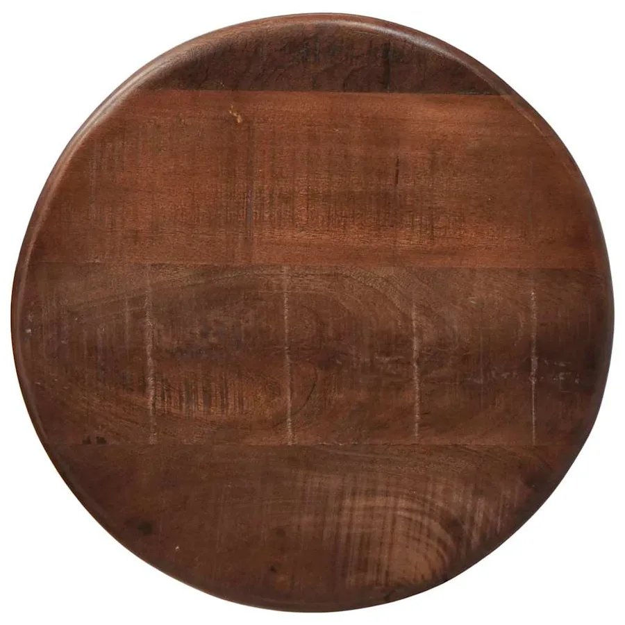 Tables basses gigognes 3 pcs Marron foncé Bois de mangue massif - 7