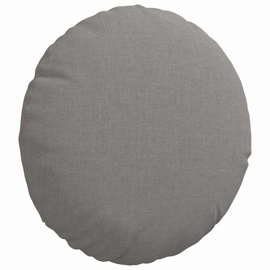 Coussins de siège 2 pcs Taupe Ø30 x 13 cm tissu - 5