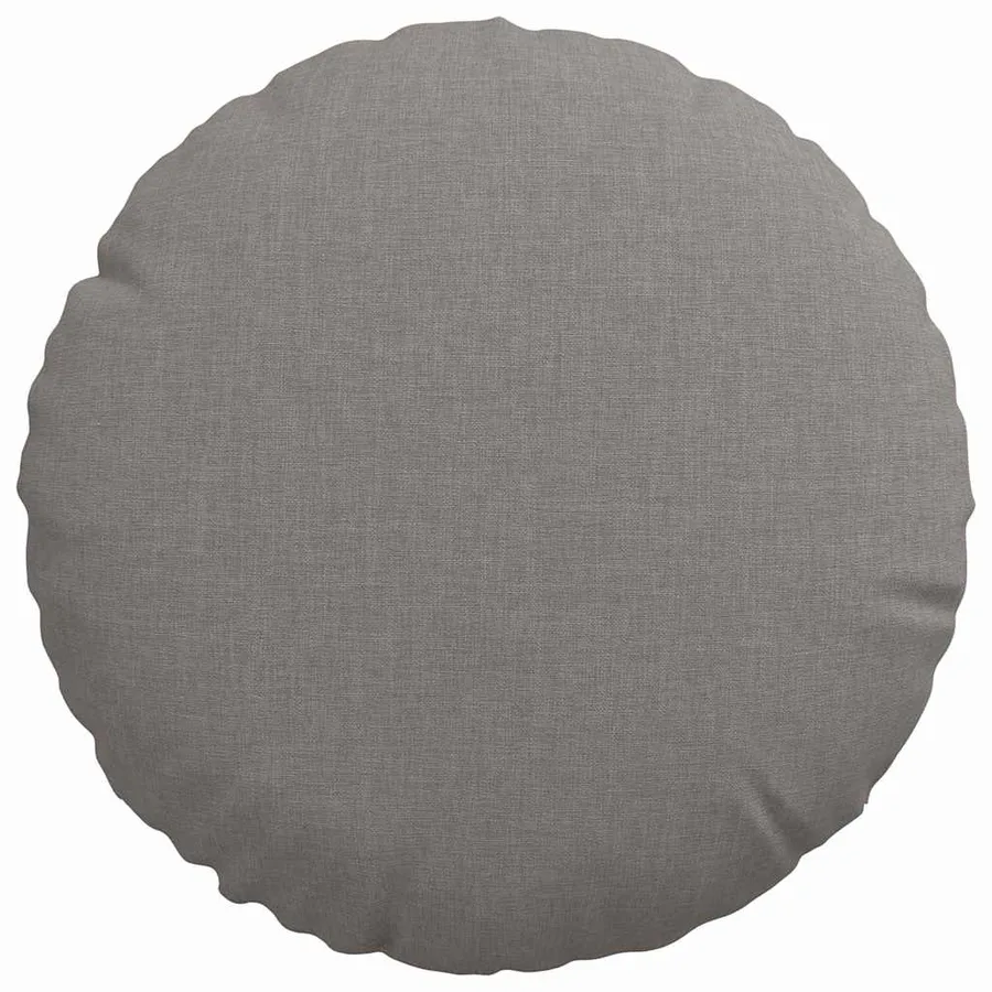 Coussins de siège 2 pcs Taupe Ø30 x 13 cm tissu - 6