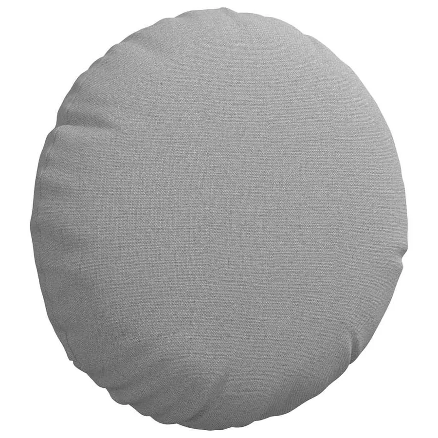 Coussins de siège 2 pcs Gris nuage Ø30 x 13 cm tissu - 5
