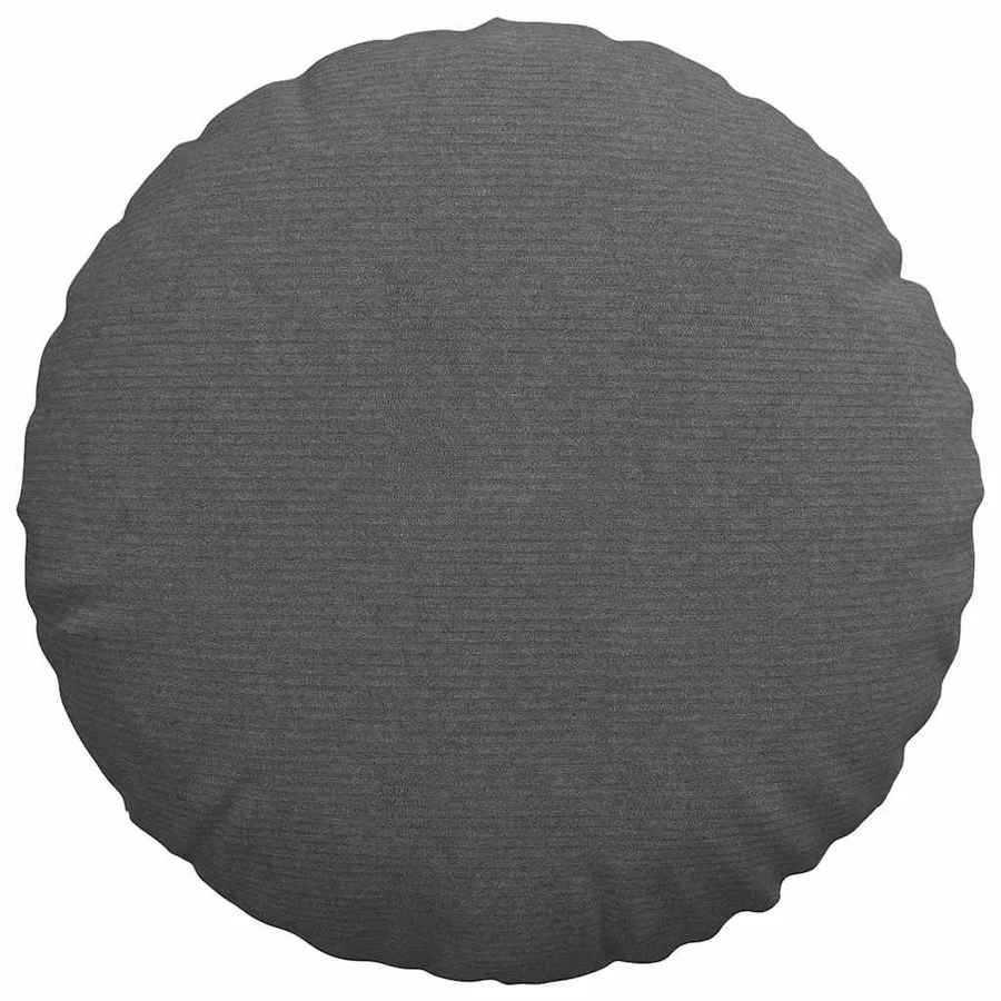 Coussins de siège 2 pcs Gris foncé Ø50 x 19 cm - 6