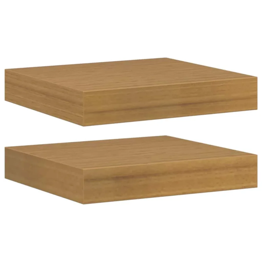 Étagère Murale 2 pcs Beige 23 x 23,5 x 4 cm Bois d'ingénierie - 2