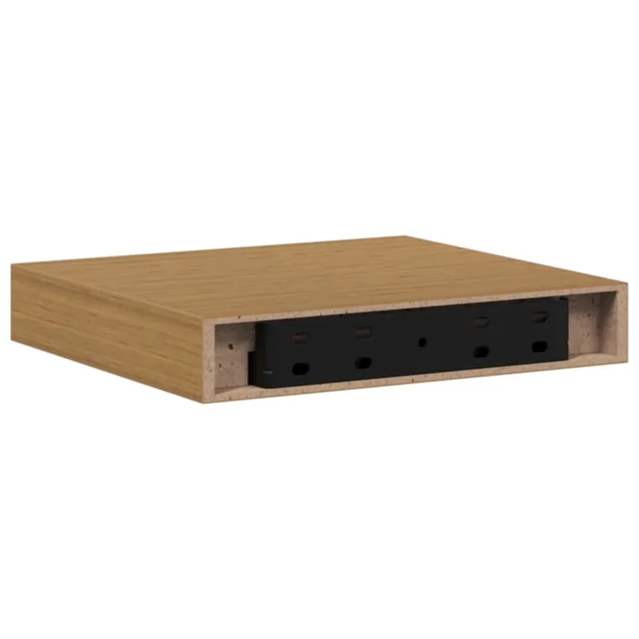 Étagère Murale 2 pcs Beige 23 x 23,5 x 4 cm Bois d'ingénierie - 9
