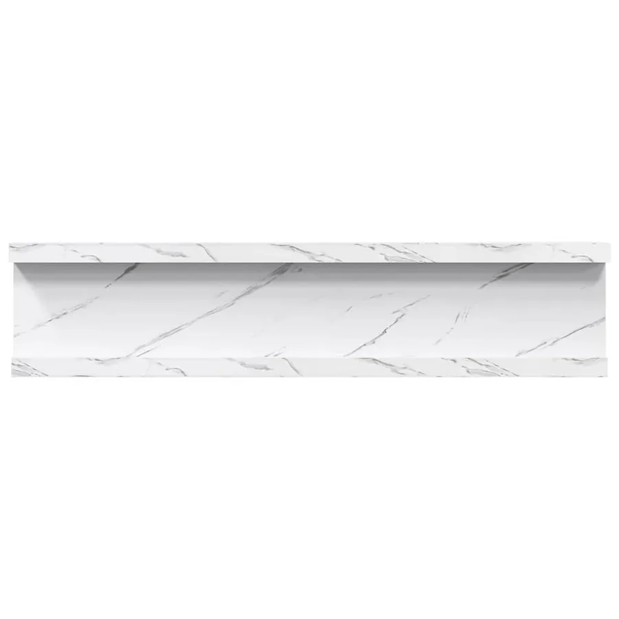 Étagère Murale Montage mural 4 pcs Marbre blanc 40 x 9 x 3 cm - 10