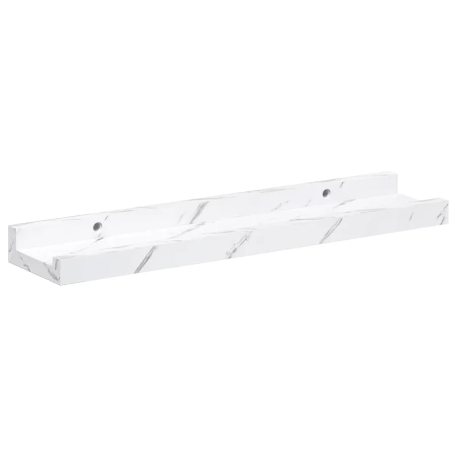 Étagère Murale Montage mural 4 pcs Marbre blanc 40 x 9 x 3 cm - 6
